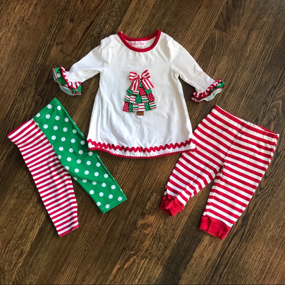 3 Piece Baby Girls Christmas Bundle